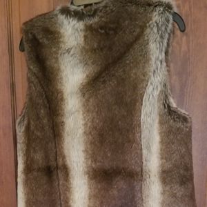 Faux Fur Vest Ladies